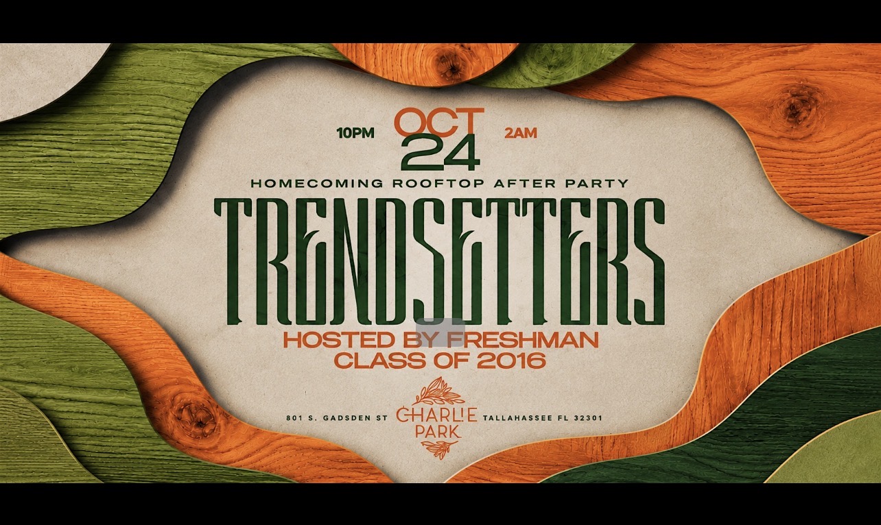 Official event graphic for TRENDSETTERS hosted by Class of 2016